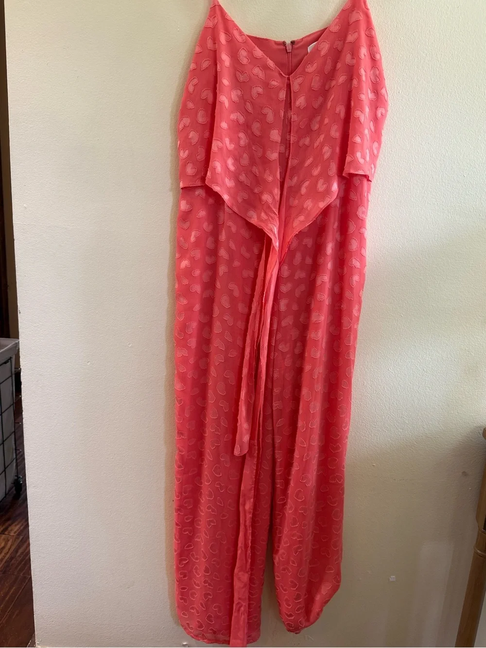 MICHAEL Michael Kors Coral Strapless Jumpsuit